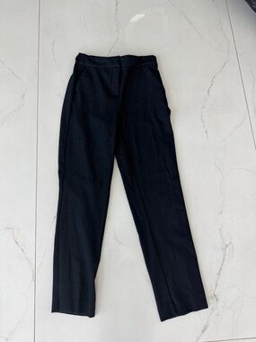 Zara Black Tailored Straight-Leg Trousers